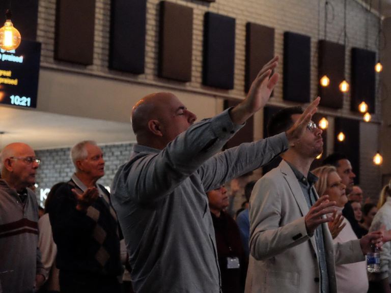 Steve in worship